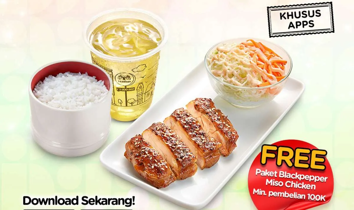 Promo HokBen Gratis Blackpepper Miso Chicken Bulan Juni 2025, Khusus di Aplikasi