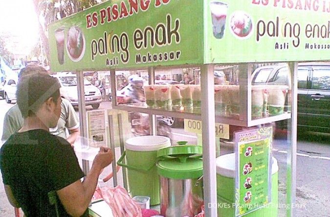 Tawaran usaha es pisang hijau 'Paling Enak'