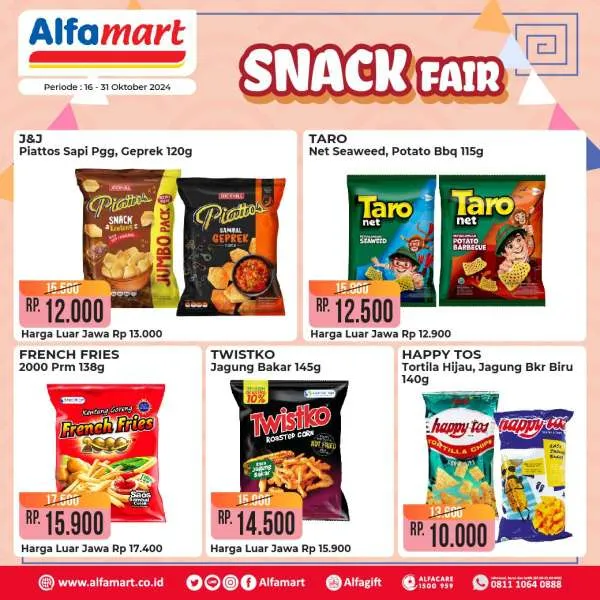 Promo Alfamart Snack Fair Periode 16-31 Oktober 2024