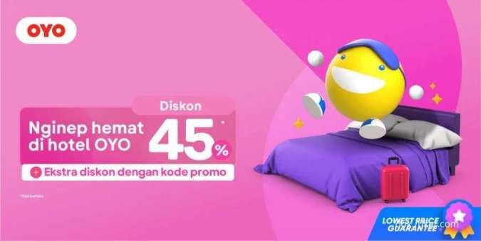 Promo Hotel OYO di Tiket.com, Dapatkan Diskon Hotel Hingga 45%