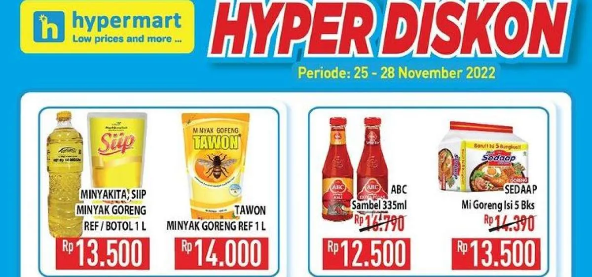 Harga Promo JSM Hypermart Mulai Hari Ini 25 November 2022, Ini Katalog Selengkapnya