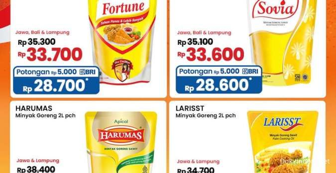  Promo Indomaret Minyak Murah 22-28 Agustus 2024, Berlaku untuk Ukuran 2 Liter