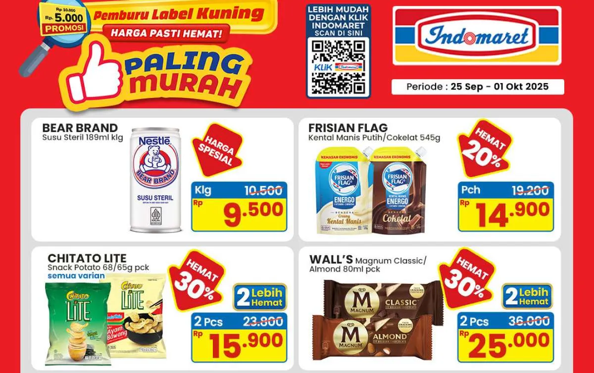 Promo Indomaret Terbaru September 2025, Es Krim Magnum & Chitato Beli 2 Lebih Hemat