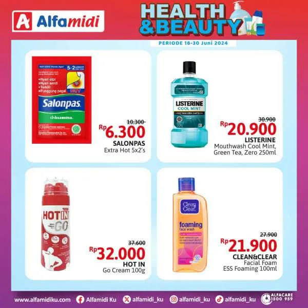 Promo Alfamidi Health & Beauty Periode 16-30 Juni 2024