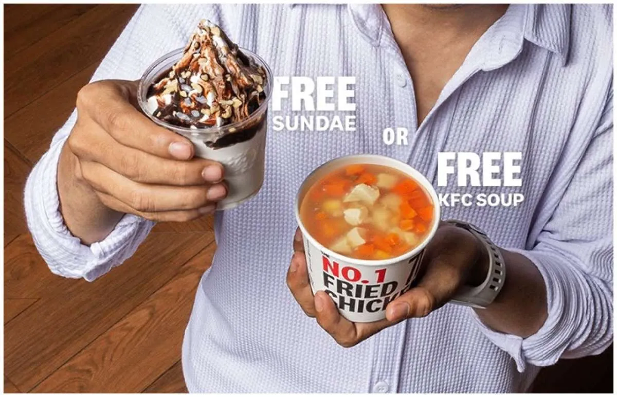  Makan Puas Dapat Bonus, Promo KFC Gratis Sundae atau Soup dengan KFCKu App