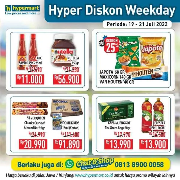 Promo Hypermart Hyper Diskon Weekday Periode 19-21 Juli 2022