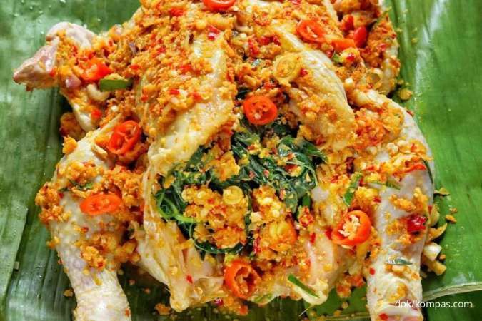 Resep Ayam Betutu Komplit Dilengkapi Sambal Matah dan Terasi yang Maknyus