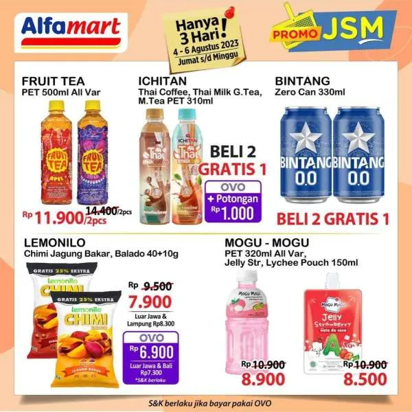 Katalog Harga Promo JSM Alfamart 4-6 Agustus 2023