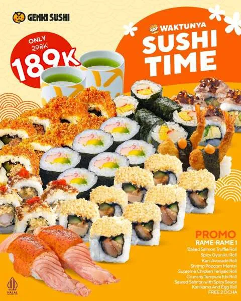 Promo Genki Sushi Rame-Rame 1
