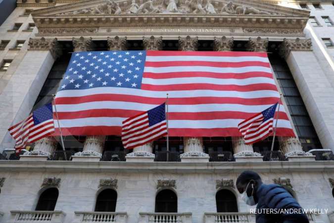 Wall Street merosot, obligasi pemerintah terpukul karena efek stimulus yang memudar