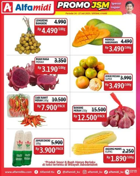 Promo JSM Alfamidi Spesial Gajian Periode 24-27 Juli 2025