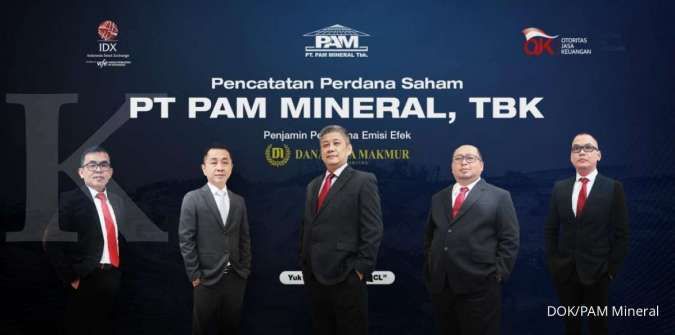 Melesat 35% pada perdagangan perdana, saham PAM Mineral (NICL) kena ARA