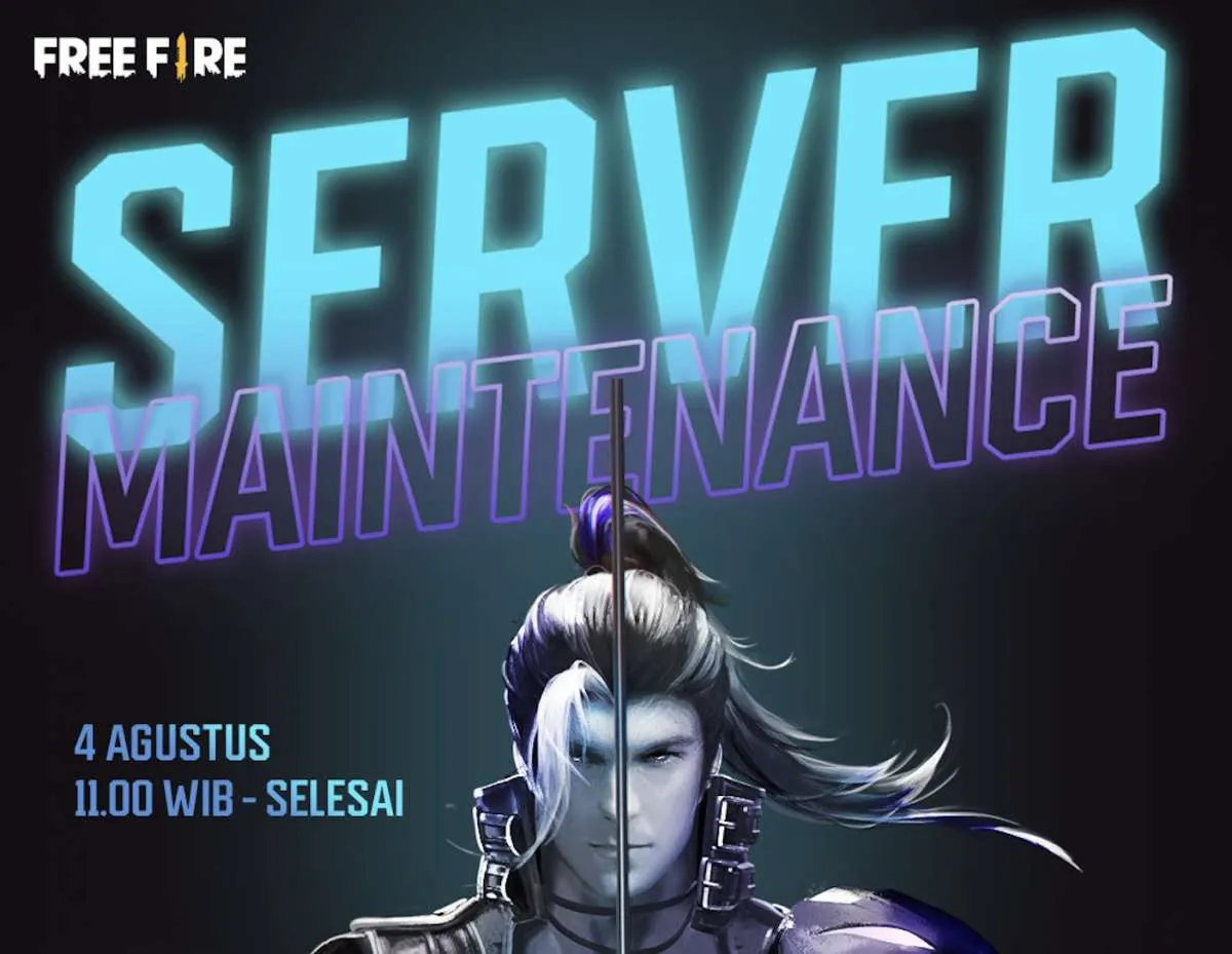 Free Fire (FF) maintenance hari ini, server akan ditutup sementara mulai jam 11