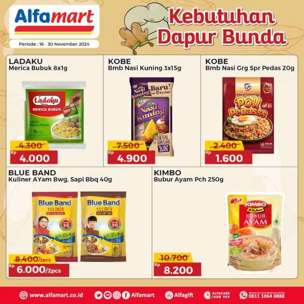 Promo Alfamart Kebutuhan Dapur Periode 16-30 November 2024