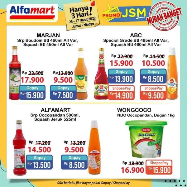 Promo JSM Alfamart Periode 25-27 Maret 2022