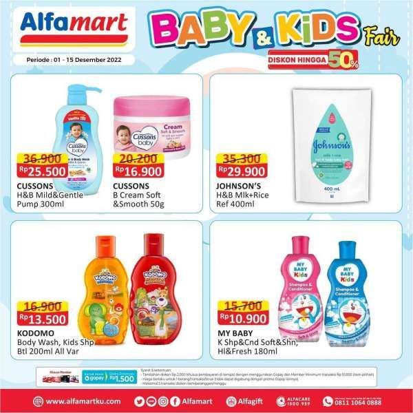 Promo Alfamart Baby & Kids Fair Diskon hingga 50%, Berlaku sampai 15 Desember 2022