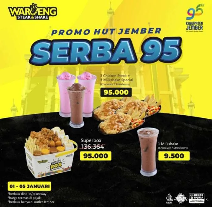 promo waroeng steak HUT Jember 2024