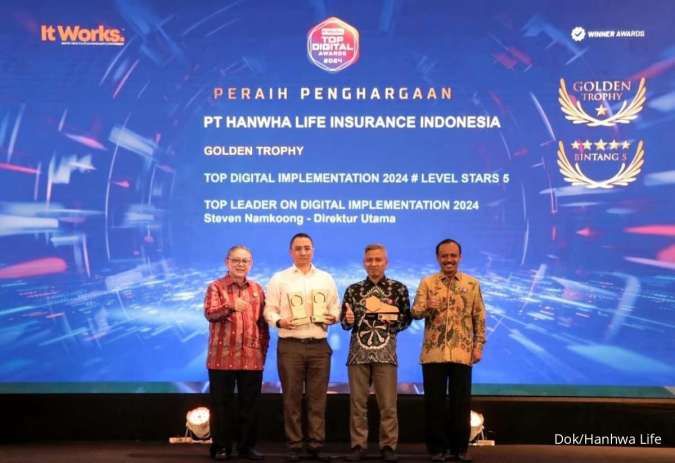 Hanwha Life Raih Golden Star Trophy di Top Digital Awards 2024 