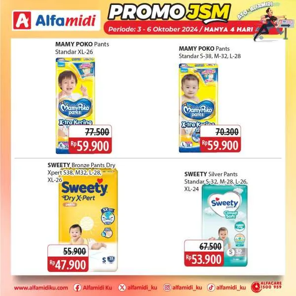 Promo JSM Alfamidi Hanya 4 Hari Periode 3-6 Oktober 2024