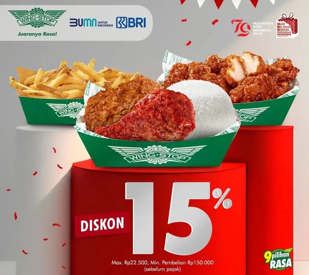 Promo Wingstop x BRI Agustus 2024