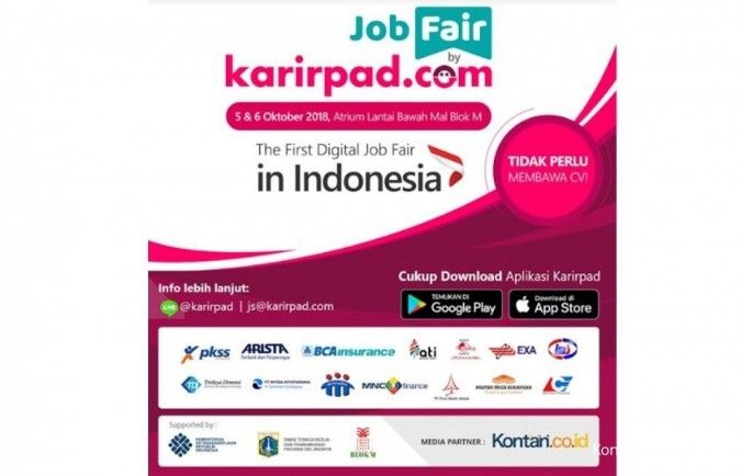 Melamar Kerja di Job Fair Jakarta 2018, Tak Perlu Bawa CV!