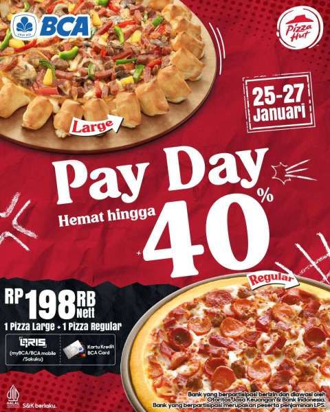 Promo Pizza Hut Payday 25-27 Januari 2025