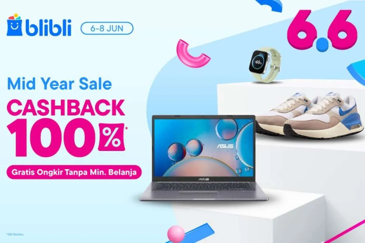 Tips Belanja Saat Libur Sekolah Bareng Blibli Double Day 6.6,Bisa Dapat Cashback 100%