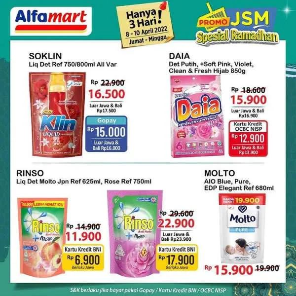 Promo JSM Alfamart Spesial Ramadhan Mulai 8-10 April 2022