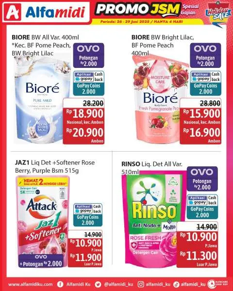 Promo JSM Alfamidi Spesial Gajian Periode 26-29 Juni 2025