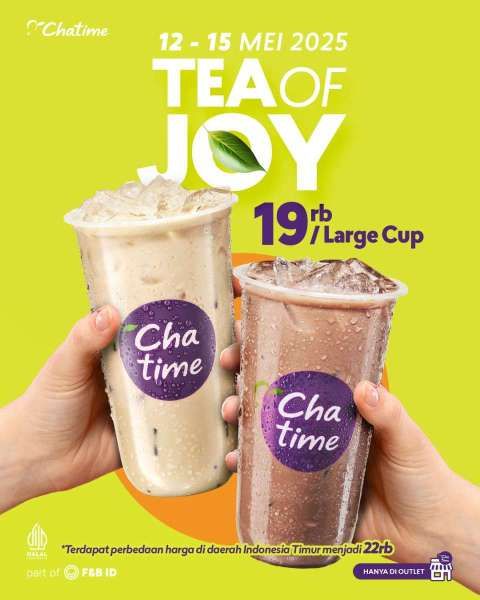 Promo Chatime 12-15 Mei 2025