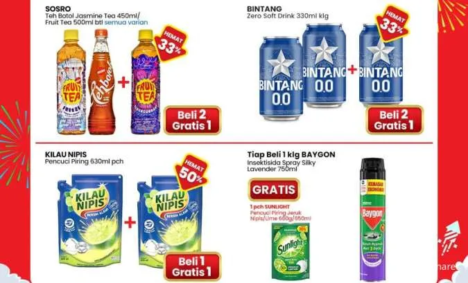 Promo Berhadiah Indomaret Periode 11-24 Desember 2025, Kilau Nipis Beli 1 Gratis 1