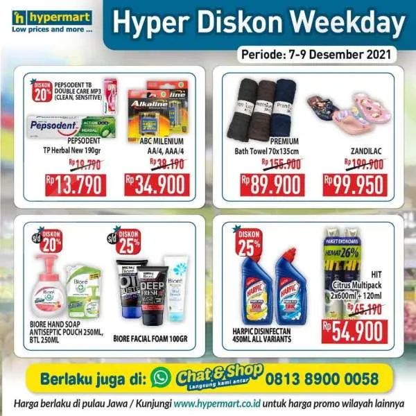 Promo Hypermart Hyper Diskon Weekday 7-9 Desember 2021