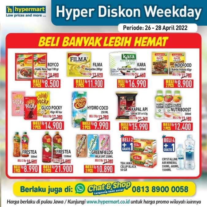 Promo Hypermart Mulai 26-28 April 2022