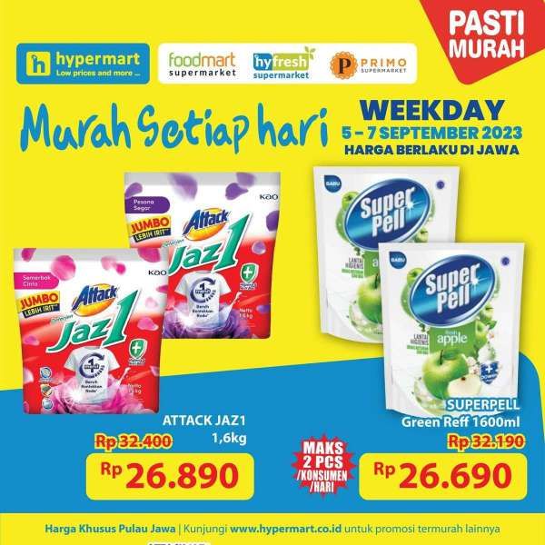 Katalog Promo Hypermart Terbaru 5-7 September 2023, Promo Hyper Diskon Weekday