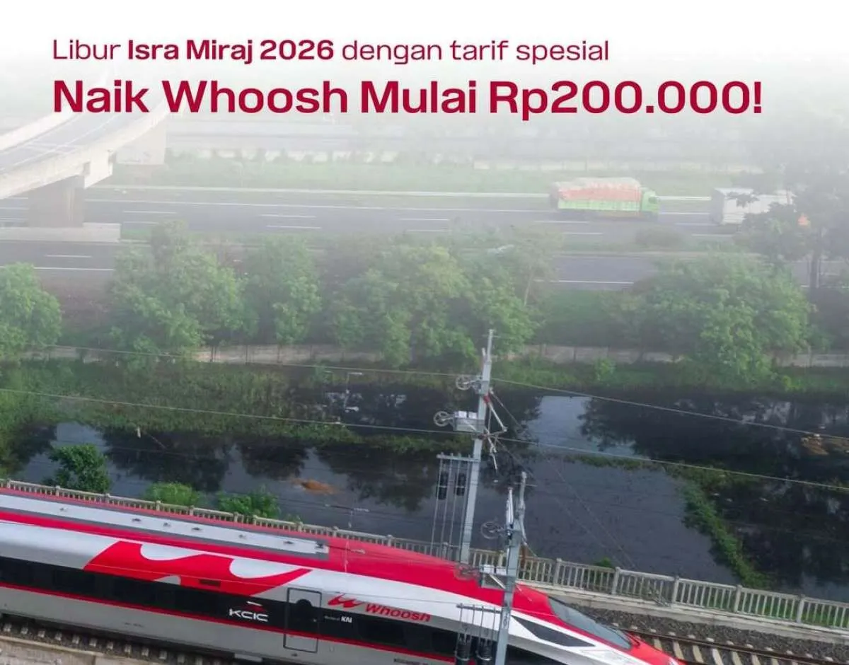 Promo Whoosh Libur Isra Miraj 2026: Tiket Murah untuk Long Weekend sampai 18 Januari