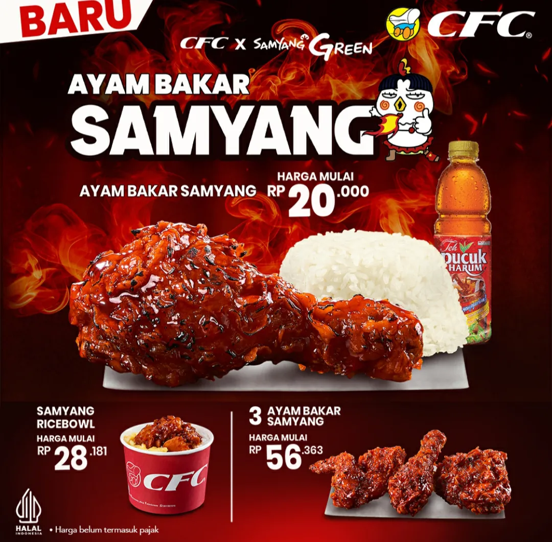 Promo CFC x Samyang: menu baru ayam goreng samyang
