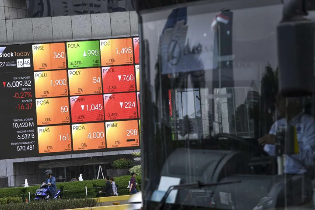 IHSG nyaris naik kembali ke level 6.000 pada akhir perdagangan sesi I