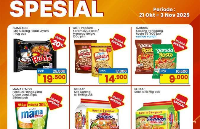 Promo Indomaret Harga Spesial Terbaru Oktober, Diskon Mama Lemon & Mie Sedaap Promo Indomaret Harga Spesial Terbaru Oktober, Diskon Mama Lemon & Mie Sedaap