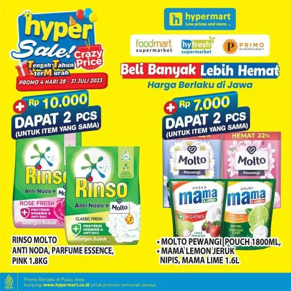 Katalog Harga Promo JSM Hypermart Terbaru 28-31 Juli 2023