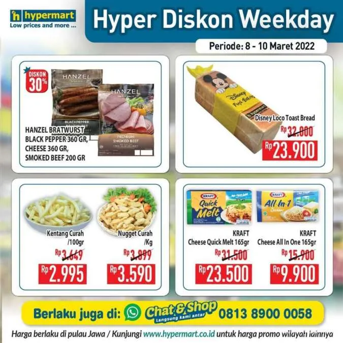Promo Hypermart Hyper Diskon Weekday Periode 8-10 Maret 2022