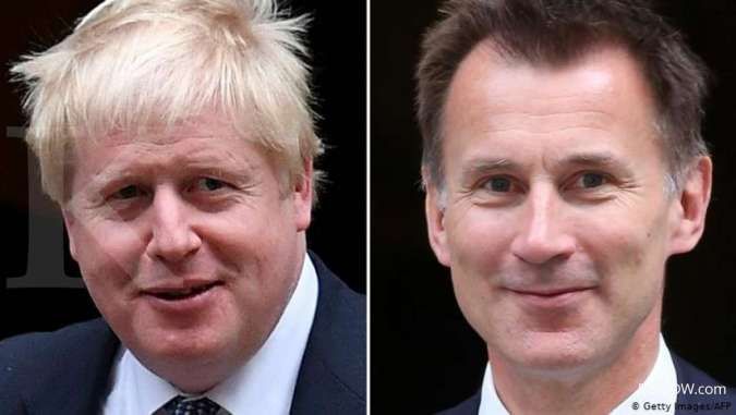 Boris Johnson dan Jeremy Hunt Bertarung Jadi Pemimpin Baru Inggris
