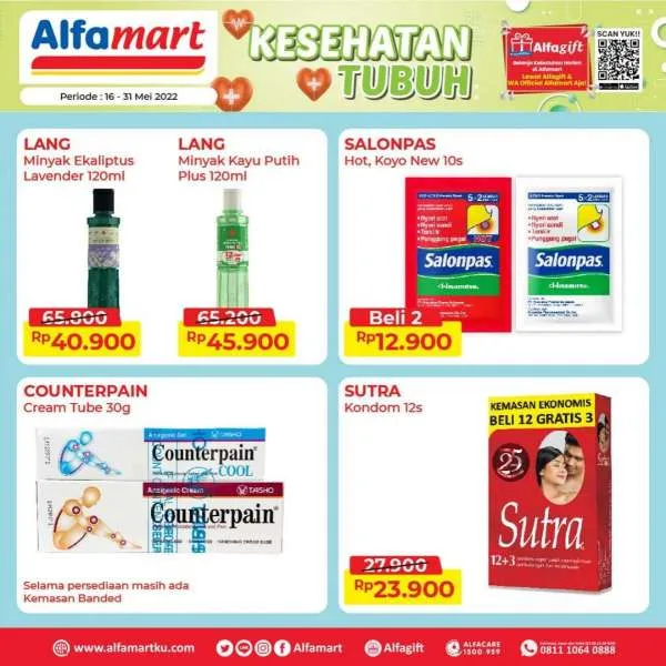 Promo Alfamart Kesehatan Tubuh Periode 16-31 Mei 2022