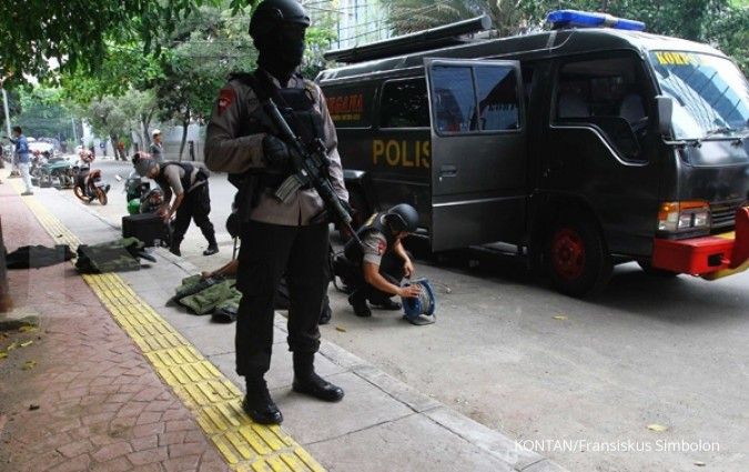 Teroris berencana ledakkan bom di pos polisi 