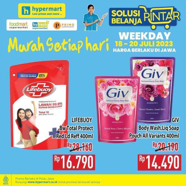 Katalog Harga Promo Hypermart 18-20 Juli 2023, Promo Weekday Murah