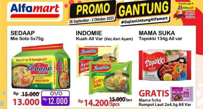 Promo JSM Alfamart Terbaru 29 September 2023, Promo Gajian Untung di Akhir Bulan