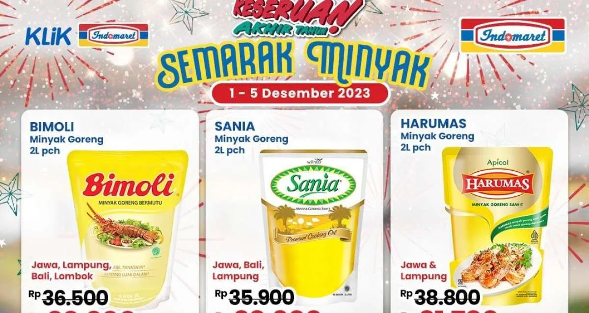 Promo Indomaret Minyak Goreng Hemat Terbaru 4 Desember 2023, Segera Berakhir Besok!