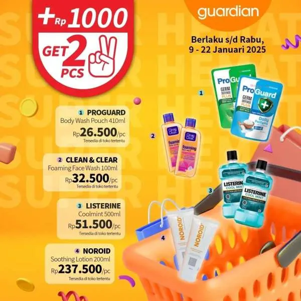 Promo Guardian Super Hemat Periode 9-22 Januari 2025