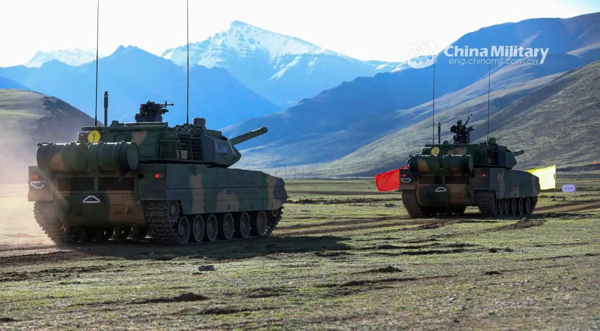 Unggul di dataran tinggi, militer China utus tank Type 15 ke perbatasan dengan India