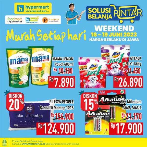 Promo Hypermart Hyper Diskon Weekend Periode 16-19 Juni 2023