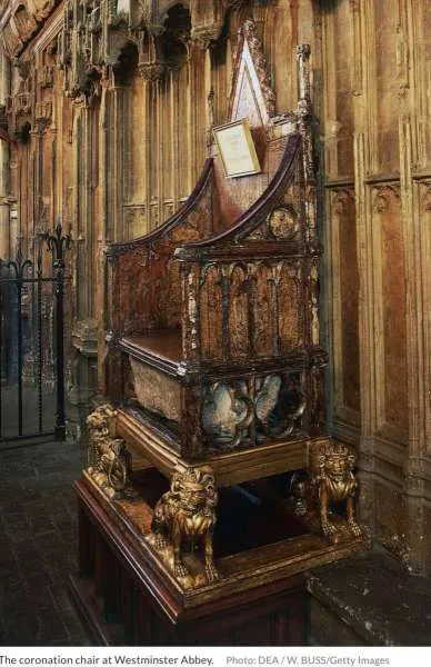 Kursi penobatan di Westminster Abbey